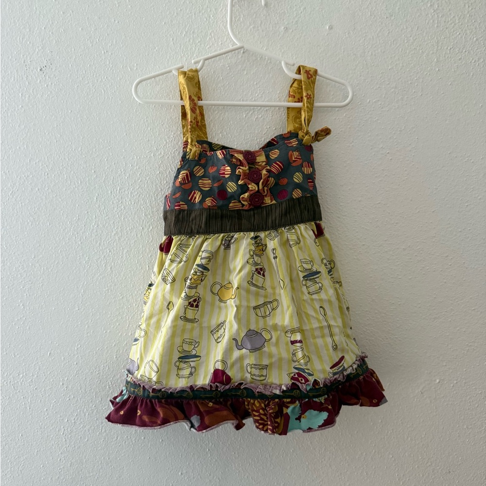 Matilda Jane Dagney Knot Cabernet Top Count on Me Skirt Character Counts. 4T